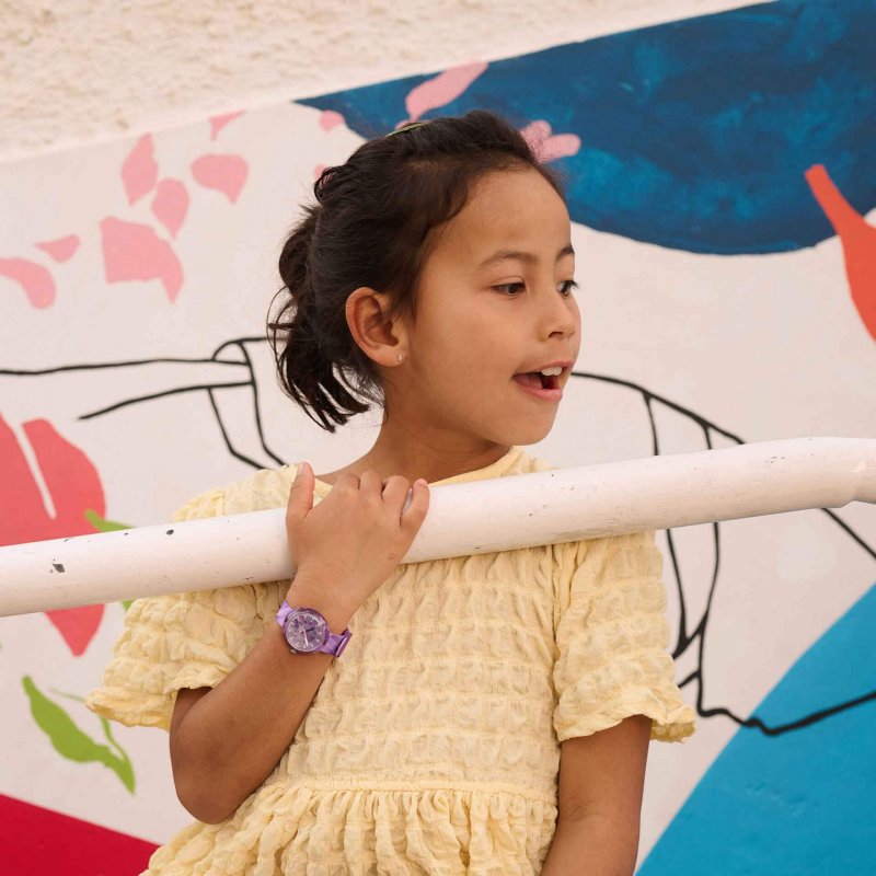 Flik Flak - Purple Prism Bambini - Quadrante Viola - Pet Riciclato