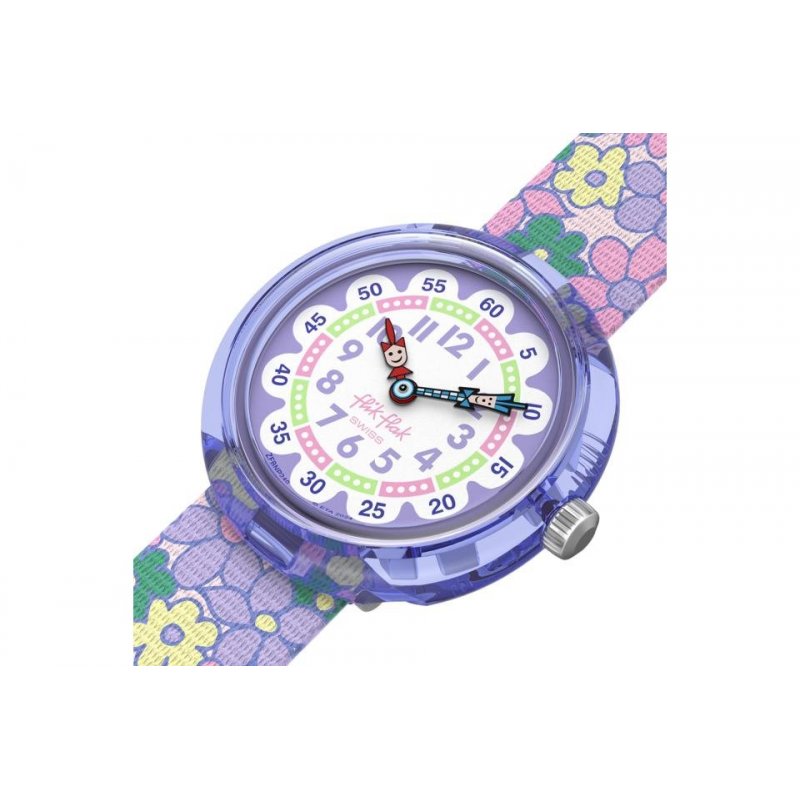 Flik Flak - Flower Fields - Bambini - Quadrante Bianco