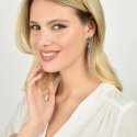 Luca Barra - Orecchini Donna - Acciaio - Cristalli Multicolor