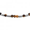 Luca Barra - Bracciale Uomo - Acciaio - Occhio Di Tigre