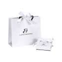 Luca Barra - Orecchini Donna Cuori Pieni - Acciaio - 38Mm