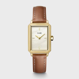 Cluse - Fluette Watch Leather - Pelle - Bianco Sabbia - Oro