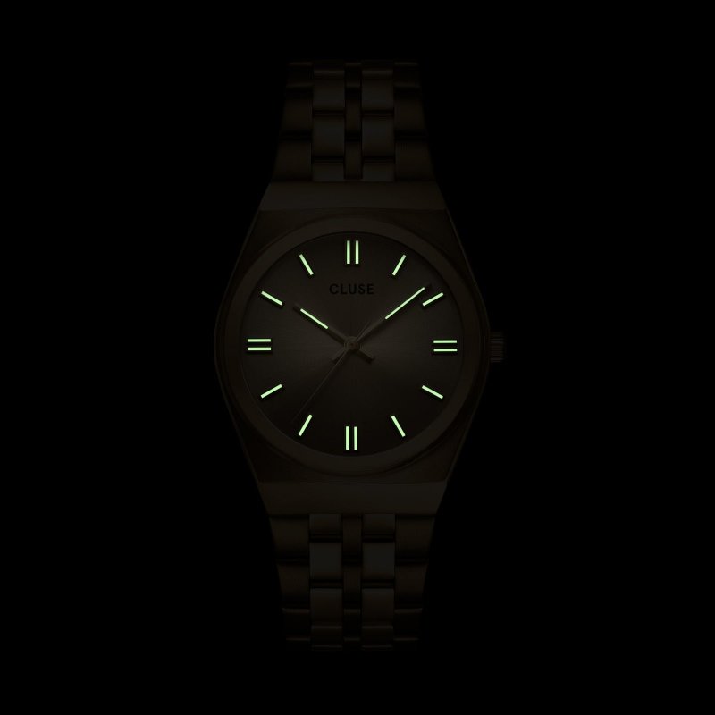 Cluse - Retro 70'S Watch - Acciaio Inossidabile - Quadrante Oro