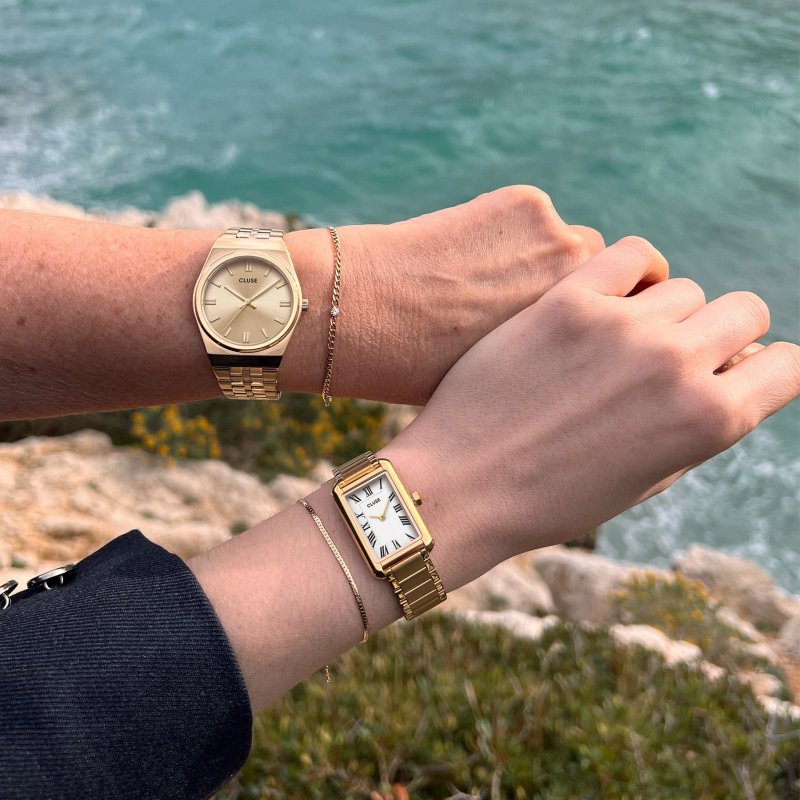 Cluse - Retro 70'S Watch - Acciaio Inossidabile - Quadrante Oro