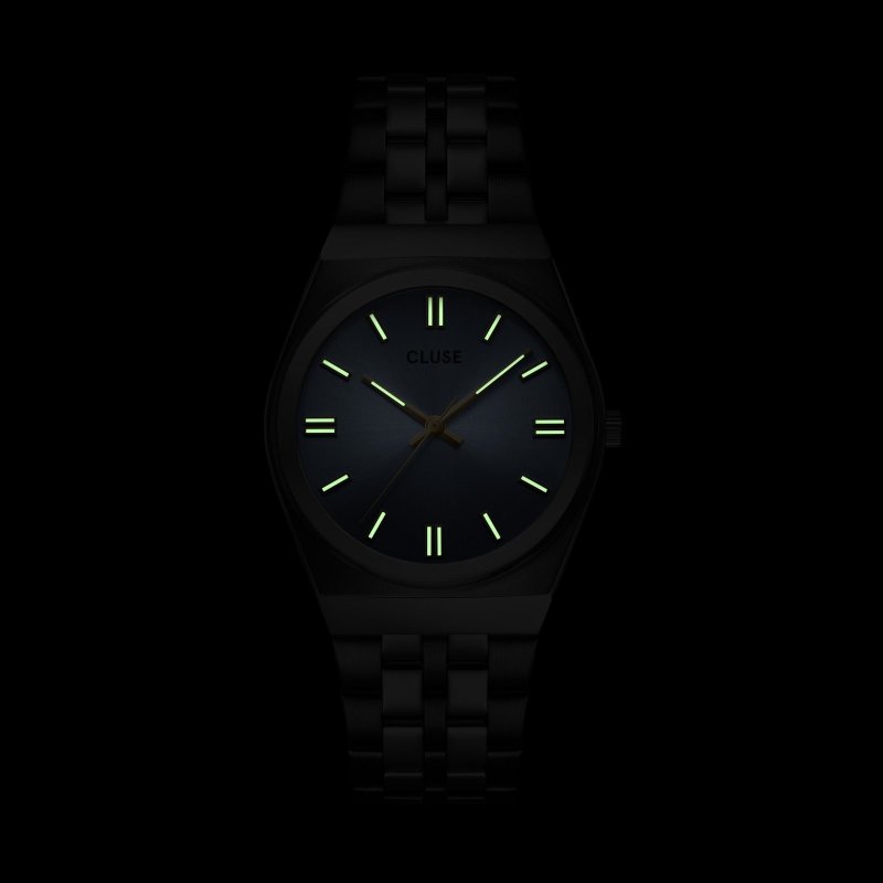 Cluse - Retro 70'S Watch - Acciaio Inossidabile - Quadrante Blu