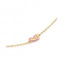 Le Bebé - Bracciale Lucciole - Oro Giallo - Piedino Rosa