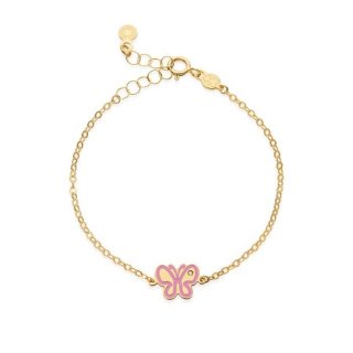Le Bebe' - Bracciale Lucciole - Oro Giallo - Farfallina - Diamante