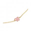 Le Bebe' - Bracciale Lucciole - Oro Giallo - Farfallina - Diamante