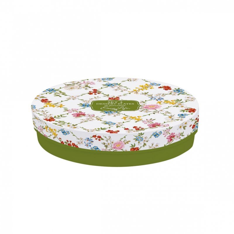 Easy Life - Set 4 Piatti Dessert Garden Dreams - Porcellana - Colorati