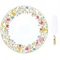 Easy Life - Piatto Torta Garden Dreams - Porcellana - Motivi Floreali