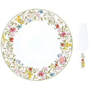 Easy Life - Piatto Torta Garden Dreams - Porcellana - Motivi Floreali