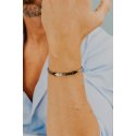 Bracciale Acciaio, Pvd Nero E Rosè