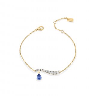 Laura Pjewels - Bracciale Goccia Tanzanite - Argento 925 - Zirconi