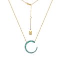 Laura Pjewels - Collana Luna - Argento 925 - Zirconi Paraiba