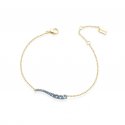 Laura Pjewels - Bracciale Onda - Argento 925 - Zirconi Sky Blu