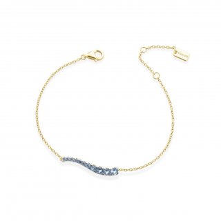 Laura Pjewels - Bracciale Onda - Argento 925 - Zirconi Sky Blu