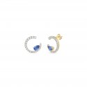 Laura Pjewels - Orecchini Luna Goccia - Argento - Tanzanite