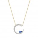 Laura Pjewels - Collana Luna Goccia - Argento 925 - Tanzanite