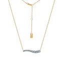 Laura Pjewels - Collana Onda - Argento 925 - Zirconi Sky Blu