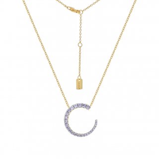 Laura Pjewels - Collana Luna - Argento 925 - Zirconi Lavanda