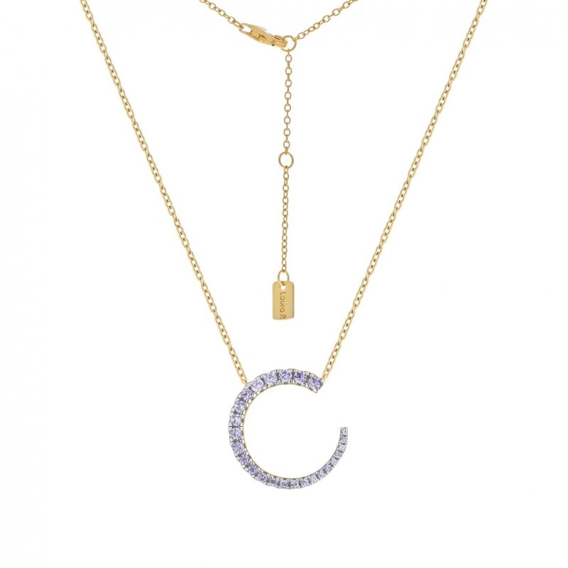 Laura Pjewels - Collana Luna - Argento 925 - Zirconi Lavanda