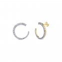 Laura Pjewels - Orecchini Luna - Argento 925 - Zirconi Lavanda