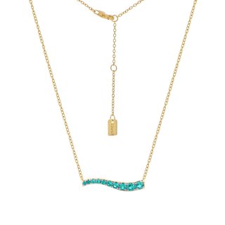 Laura Pjewels - Collana Onda - Argento 925 - Zirconi Paraiba