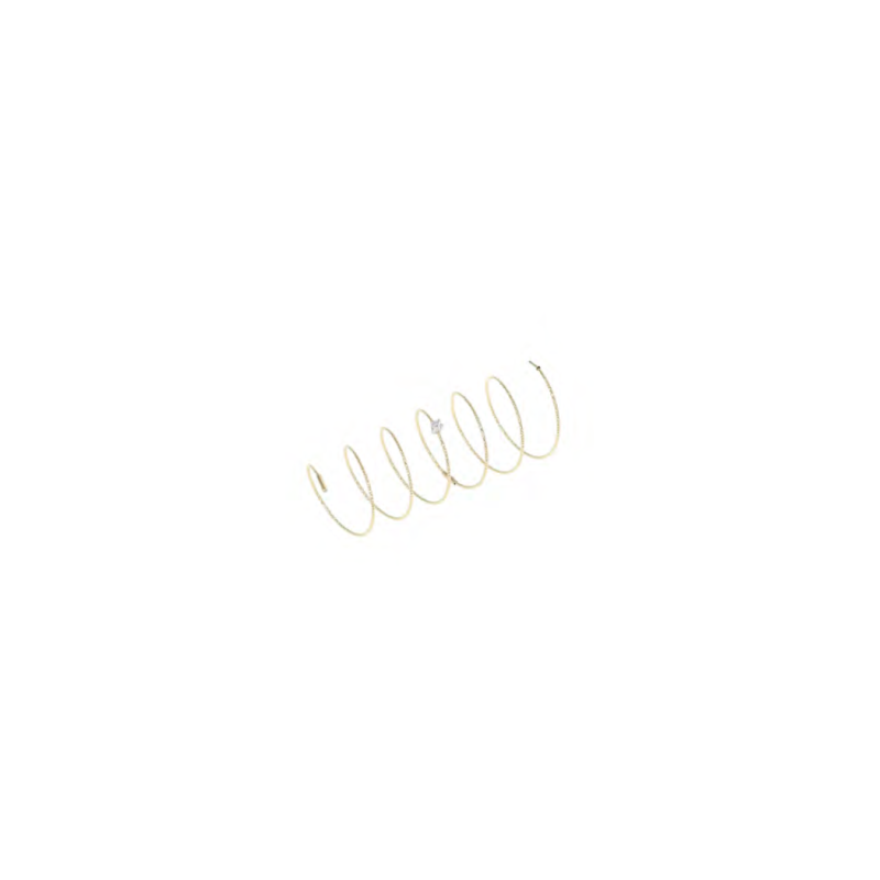 Anello a Spirale MagicWire Silenzio in Oro Giallo e Diamante