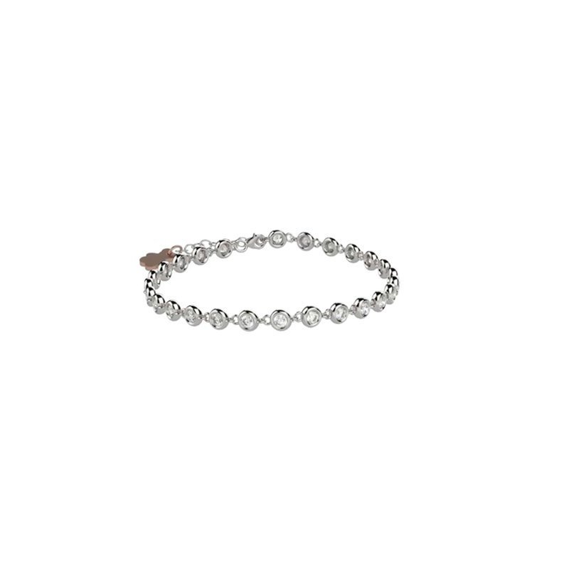 Nanan - Bracciale Tennis Bambini - Argento 925 - Pietre Bianche