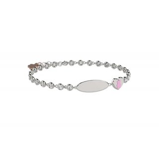 Nanan - Bracciale Tennis Argento 925 - Pietre Bianche - Targhetta