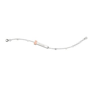 Nanan - Bracciale Argento 925 - Targhetta Personalizzabile - Orsetto