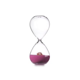 Onlylux - Clessidra Rosa H 20 Cm - Vetro - Decorazione