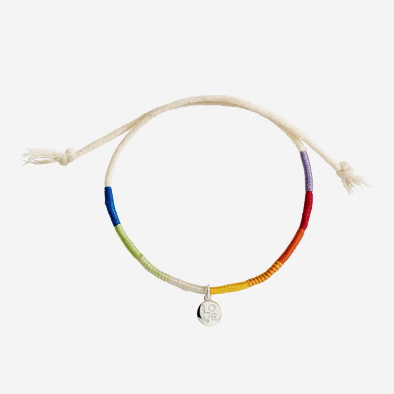 Dodo - Bracciale Lgbtqia+ Argento 925 - Smalto Multicolor