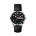 Tag Heuer - Carrera Day-Date - Automatico - Acciaio - Pelle Nera