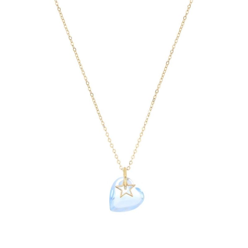 Maman Et Sophie - Girocollo Battito Cuore - Oro 18Kt - Quarzo