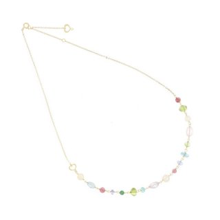 Maman Et Sophie - Girocollo Nuvole - Oro 18Kt - Pietre Multicolor