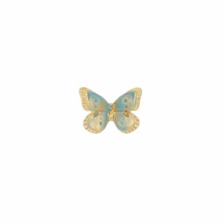 Maman Et Sophie - Orecchino Farfalla Smalto Celeste - Argento 925 - Oro