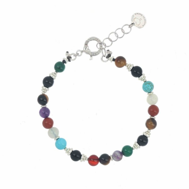 Maman Et Sophie - Bracciale Tancredi - Argento - Pietre Multicolor
