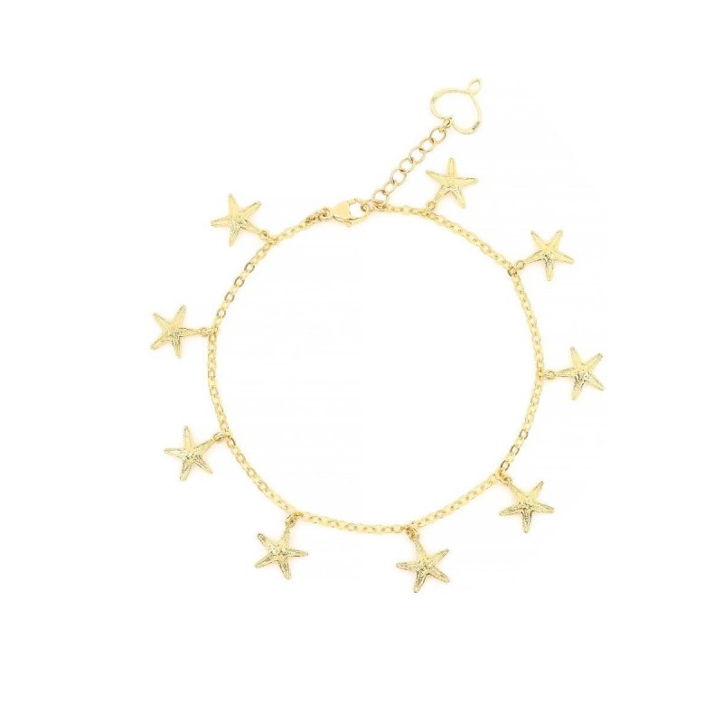 Maman Et Sophie - Bracciale Stelle Marine - Argento - Oro Giallo