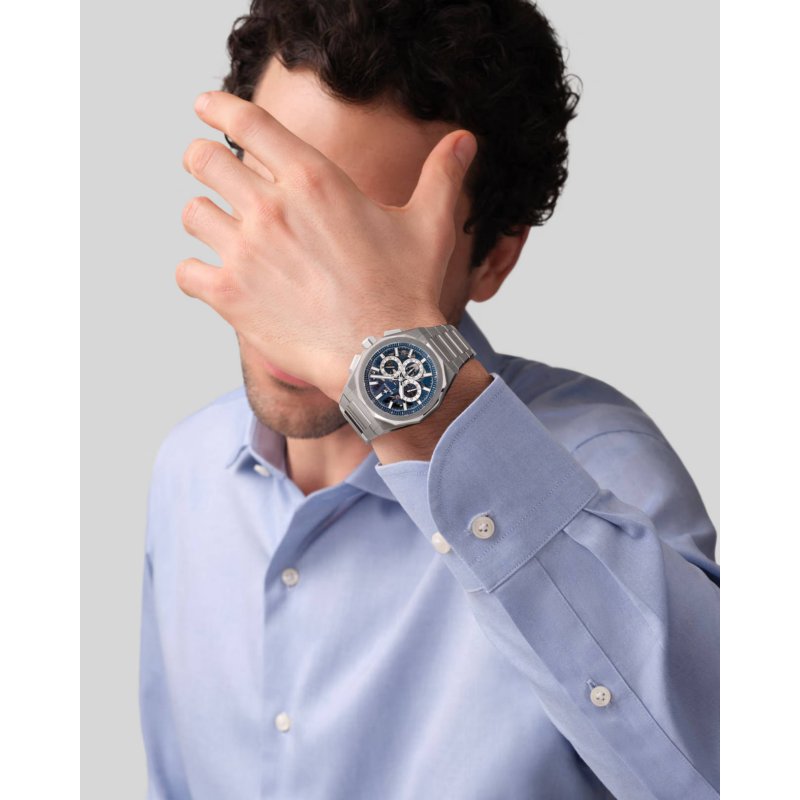 DEFY SKYLINE CHRONOGRAPH SKELETON - 42.00mm, Acciaio inossidabile