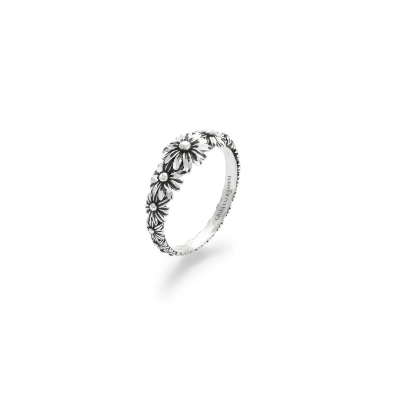 Giovanni Raspini - Anello Margherite Shine - Argento 925 - Fatto A Mano
