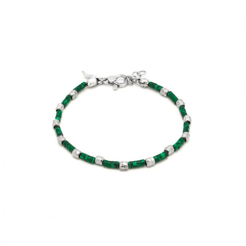 Giovanni Raspini - Bracciale Tango - Argento 925 - Malachite