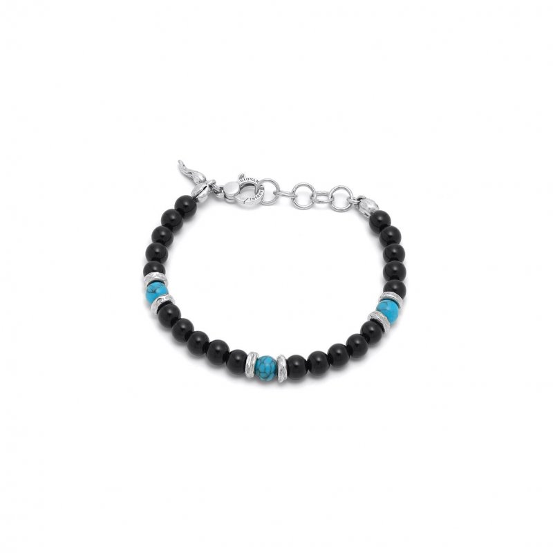 Giovanni Raspini - Bracciale Tango Black And Blue - Argento - Onice