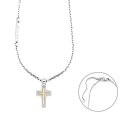 Collana Uomo 4Us Cesare Paciotti Acciaio Satinato Croce Oro 18 Kt 4Ucl6923