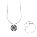 Collana Uomo 4Us Cesare Paciotti Acciaio Nero Rosa Dei Venti Oro 18 Kt 4Ucl6929