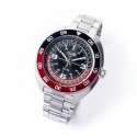 Orologio Uomo 4Us Cesare Paciotti Nero Rosso Quarzo Solo Tempo Acciaio T4St431
