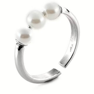 Anello Donna 4Us Cesare Paciotti Acciaio Con Perle 4Uan6495W