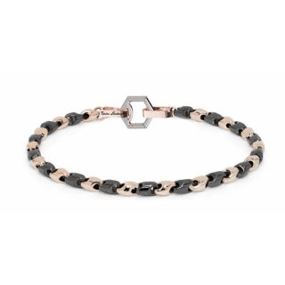 Tonino Lamborghini - Bracciale Uomo - Acciaio Nero - Rosè