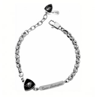 Tonino Lamborghini - Bracciale Uomo - Acciaio - Smalto Nero
