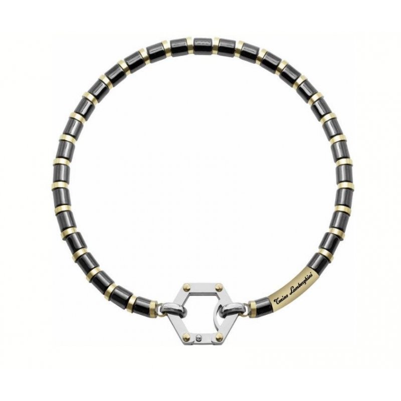 Tonino Lamborghini - Bracciale Uomo - Acciaio Dorato E Nero